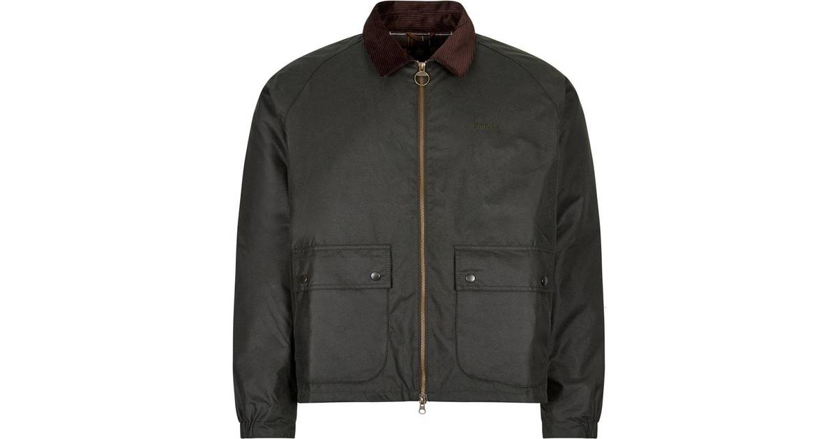 Barbour Dom Waxed Jacket – Sage (2 stores) • Prices »
