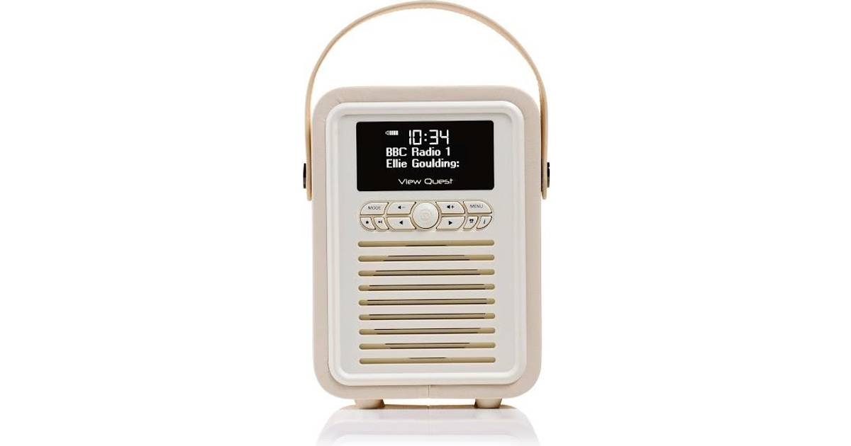 Dark Grey VQ Retro Mini HD Digital Radio with AM & FM Bluetooth & Alarm Clock 