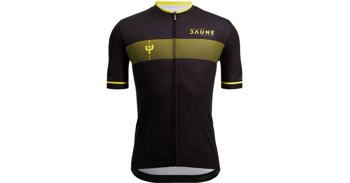 Santini Ydots Tour De France 2022 Cycling Jersey Men - Black/Yellow ...