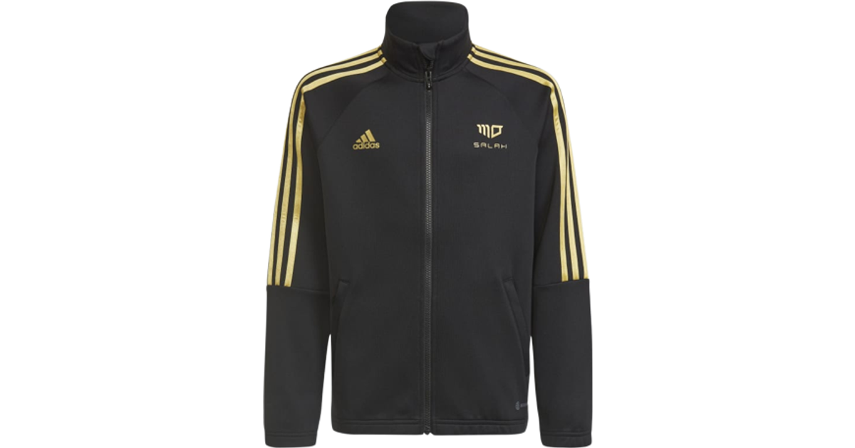 Adidas Mo Salah 3-stripes Track Jacket - Black/Gold Metallic • Price