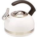 2.5 Litre Grey Stainless Steel Typhoon 1401.167 Living Stovetop Whistling Kettle with Folding Handle