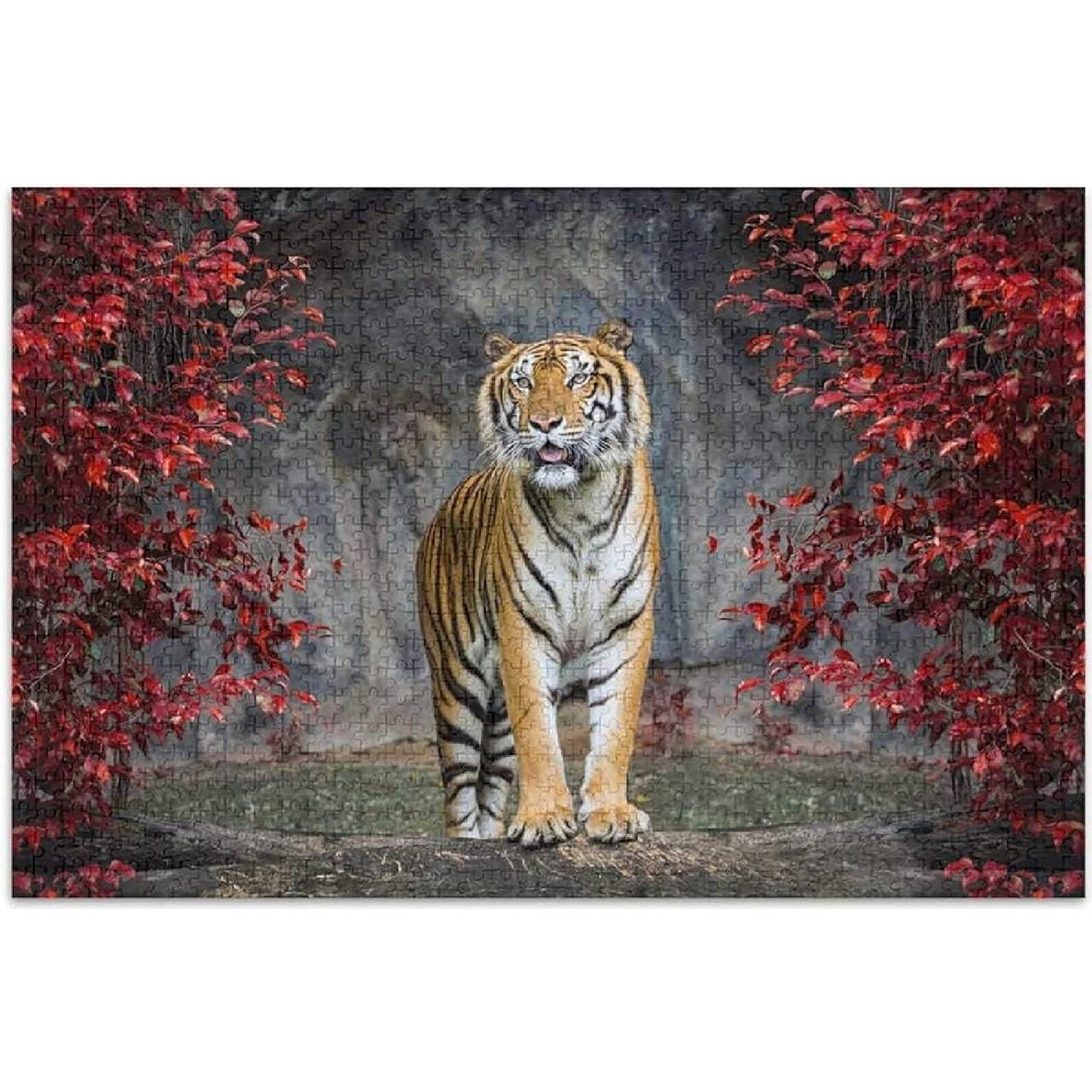 Alkoy Tiger Print Jigsaw Puzzle 1000 Pieces • Price