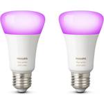 Philips Hue White And Color Ambiance LED Lamp 10W E27 2 Pack