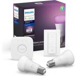 Philips Hue White and Color Ambience LED Lamps 9W E27 2-pack Starter Kit