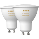 Philips Hue White Ambiance LED Lamps 4.3W GU10 2-pack