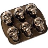 Sheet Pans Nordic Ware Haunted Skull Muffin Tray
