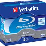 Optical Storage Verbatim BD-RE 25GB 2x Jewelcase 5-Pack