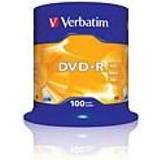 4.7 GB Optical Storage Verbatim DVD-R 4.7GB 16x Spindle 100-pack