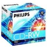 -RW - CD Optical Storage Philips CD-RW 700MB 12x Jewelcase 10-pack