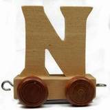 Bino Toy Vehicles Bino Wooden Train Letter N