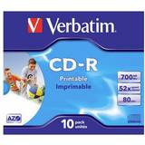 CD Optical Storage on sale Verbatim CD-R 700MB 52x Jewelcase 10-Pack Wide Inkjet
