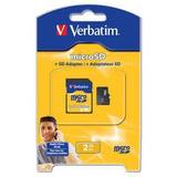 MicroSD Memory Cards & USB Flash Drives Verbatim MicroSD 2GB