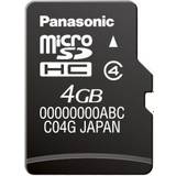 MicroSD Memory Cards Panasonic MicroSDHC Class 4 4GB