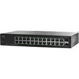 Cisco Switches Cisco SF200-24 Switch 24x10/100 + 2 x Combo Gigabit SFP (SLM224GT)