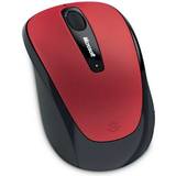 Red Computer Mice Microsoft Wireless Mobile Mouse 3500 Poppy Red