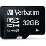 MicroSDHC Memory Cards Verbatim MicroSDHC Class 10 32GB