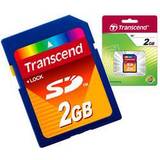2 GB - USB 2.0 Memory Cards & USB Flash Drives Transcend SD 2GB