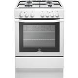Indesit 60cm - Gas Ovens Gas Cookers Indesit I6GG1W Brown, White