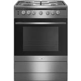 Amica Gas Ovens Cookers Amica 608GG5Ms(Xx) White, Stainless Steel