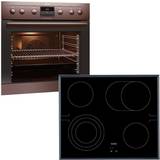 Electric Ovens - Self Cleaning Cookers AEG EPDF331321 Black, Brown