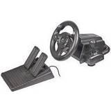 PlayStation 2 Wheels & Racing Controls Tracer Drifter Steering Wheel with Pedal - Black