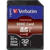 SDHC Memory Cards Verbatim Premium U1 SDHC 32GB