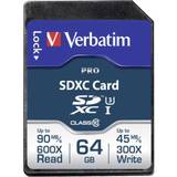 64 GB - SDXC Memory Cards Verbatim Pro SDXC Class 10 UHS-I U3 90/45MB/s 64GB