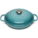 Cookware Le Creuset Teal Signature Cast Iron Shallow with lid 2 L 26 cm