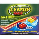 Cold - Paracetamol - Sore Throat Medicines Lemsip Max Day & Night Cold & Flu Relief 500mg 16pcs Capsule