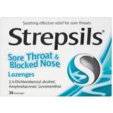 Amylmetacresol Medicines Strepsils Sore Throat & Blocked Nose 36pcs Lozenge