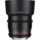 Samyang Nikon Camera Lenses Samyang 85mm T1.5 AS IF UMC VDSLR II for Nikon
