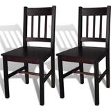 Wood Kitchen Chairs vidaXL 241516 2-pack Kitchen Chair