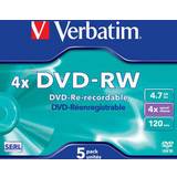 4x - DVD Optical Storage Verbatim DVD-RW 4.7GB 4x Jewelcase 5-Pack