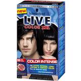 Black Permanent Hair Dyes Schwarzkopf Live Color XXL #99 Deep Black