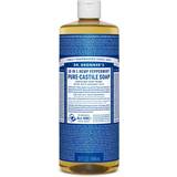 Dry Skin Hand Washes Dr. Bronners Pure-Castile Liquid Soap Peppermint 473ml