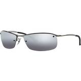 Silver Sunglasses Ray-Ban Top Bar Polarized RB3183 004/82