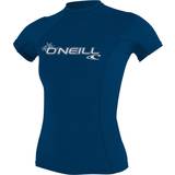 Women Wetsuit Parts O'Neill Basic Skins Crew Short Sleeves Top W