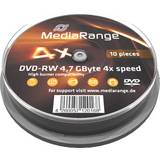 MediaRange DVD Optical Storage MediaRange DVD-RW 4.7GB 4x Spindle 10-Pack