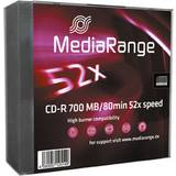 MediaRange CD Optical Storage MediaRange CD-R 700MB 52x Slimcase 10-Pack