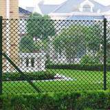 vidaXL Chain Link Fence with Posts 150cmx25m