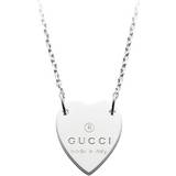 Gucci Trademark Heart Necklace - Silver