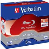 2x - Blu-ray Optical Storage Verbatim BD-RE 50GB 2x Jewelcase 5-Pack
