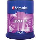 4.7 GB Optical Storage Verbatim DVD+R 4.7GB 16x Spindle 100-Pack