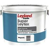 Leyland Trade Super Leytex Matt Wall Paint, Ceiling Paint Brilliant White 10L