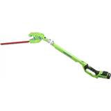 Cordless long reach hedge trimmers Greenworks G24PH51 (1x2.0Ah)