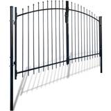 vidaXL Double Door Fence Gate with Spear Top 300x175cm