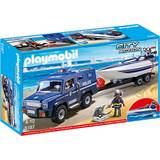 Playmobil Emergency Vehicles Playmobil Police Truck with Speedboat 5187