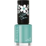 Turquoise Nail Polishes Rimmel 60 Seconds Super Shine By Rita ORA #878 Roll In The Grass 8ml