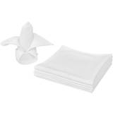 Cloth Napkins vidaXL 130798 50pcs Cloth Napkin White (50x50cm)