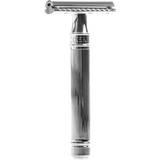 Edwin Jagger Safety Razor Extra Long Handle Lined Chrome